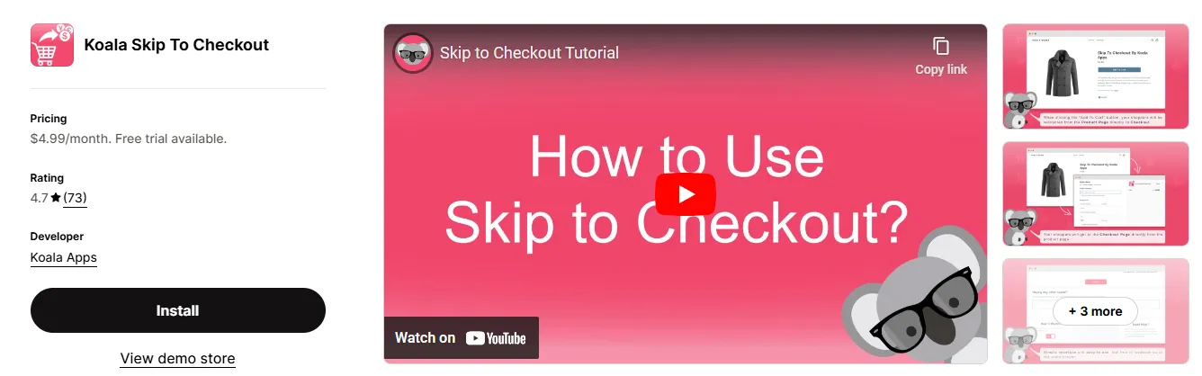 12. Koala Skip To Checkout